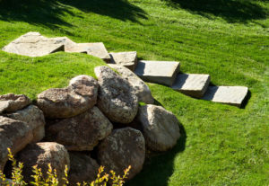 Boulder Walls and Landscapig Steps - Bozeman, Montana