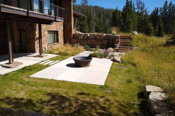 Yellowstone Club Patios and Native Landscaping