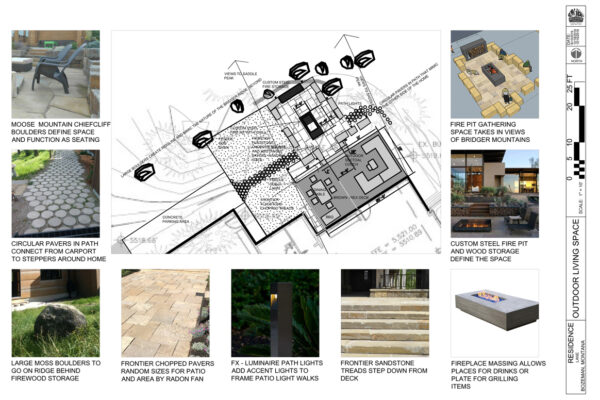 Melick - hardscape design Bozeman, residential landscape design Bozeman, luxury landscape design Bozeman