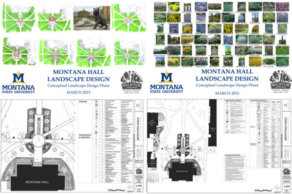 MSU Montana Hall – Montana landscape architect, Bozeman landscape designers