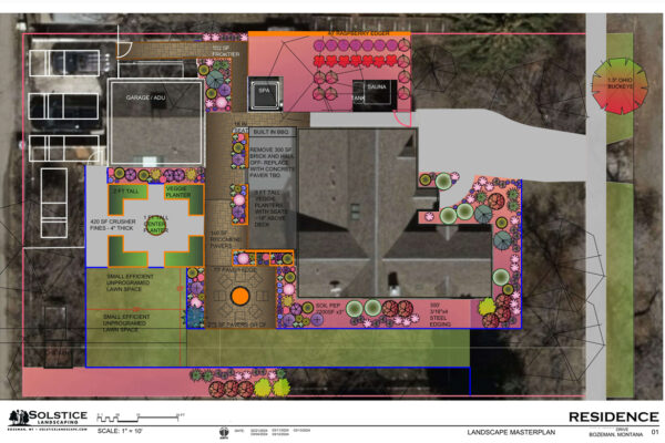 Bueno Keith - landscape design Bozeman, Bozeman landscaping, landscape architect Bozeman, outdoor living Bozeman, Bozeman steel planters, luxury landscape design Bozeman