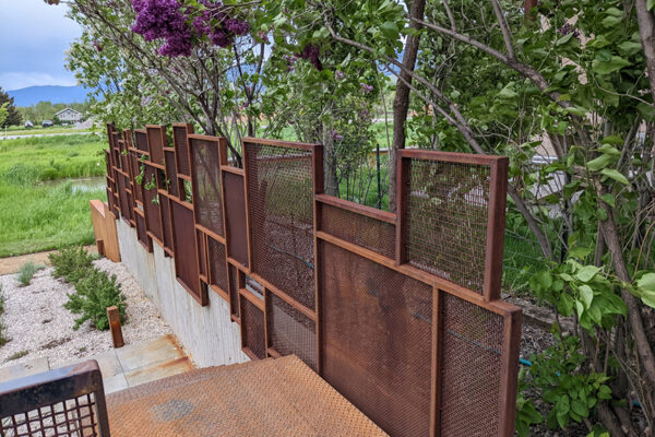 Moyer Dhein - Bozeman landscape designers, Bozeman landscape architects, outdoor living design Bozeman, Bozeman steel planters