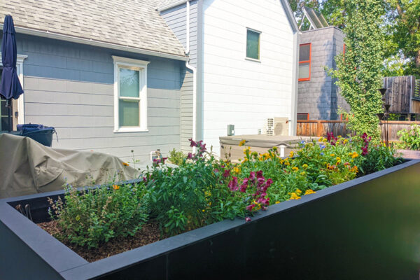 Rosswork - Bozeman landscape designers, Bozeman landscape architects, outdoor living design Bozeman, Bozeman steel planters