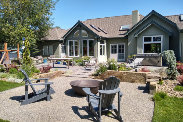 Sample Putnam - Bozeman landscape designers, Bozeman landscape architects, outdoor living design Bozeman, Bozeman steel planters