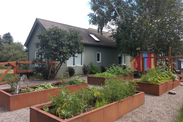 Sample Putnam - Bozeman landscape designers, Bozeman landscape architects, outdoor living design Bozeman, Bozeman steel planters