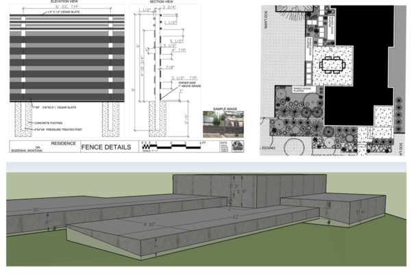 Story-Johnson - Bozeman landscape designers, Bozeman landscape architects, outdoor living design Bozeman, Bozeman steel planters