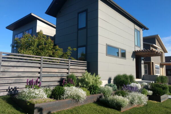 Story-Johnson - Bozeman landscape designers, Bozeman landscape architects, outdoor living design Bozeman, Bozeman steel planters