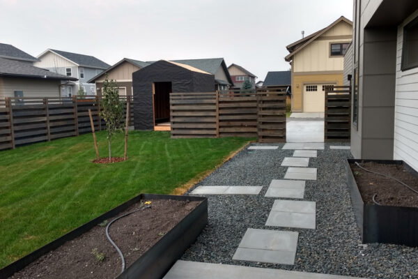 Story-Johnson - Bozeman landscape designers, Bozeman landscape architects, outdoor living design Bozeman, Bozeman steel planters