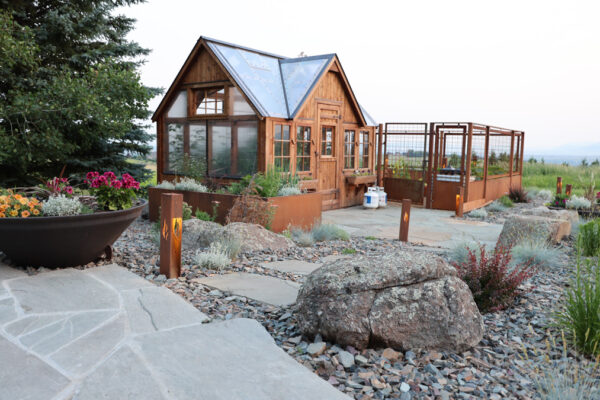 Bozeman Hardscaping Design Best Landscaping Companies in Bozeman Montana Designed and Crafted this Landscaping With Boulders and Outdoor Lighting and Flagstone Patios
