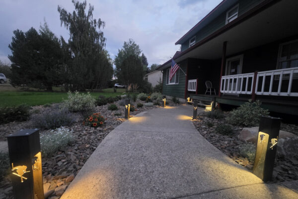 Bozeman's Best Landscapers Do It Again With This Drought Tolerant Landscape Design Landscaping Lighting In Bozeman Montana
