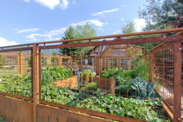 Wildlife Fencing and Custom Steel Planters Located in Tripple Tree South Bozeman Montana
