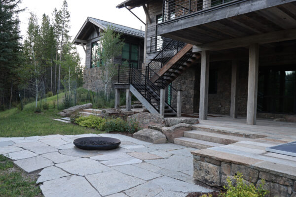 Flagstone Patio Contractor and Landscaper in Big Sky Montana