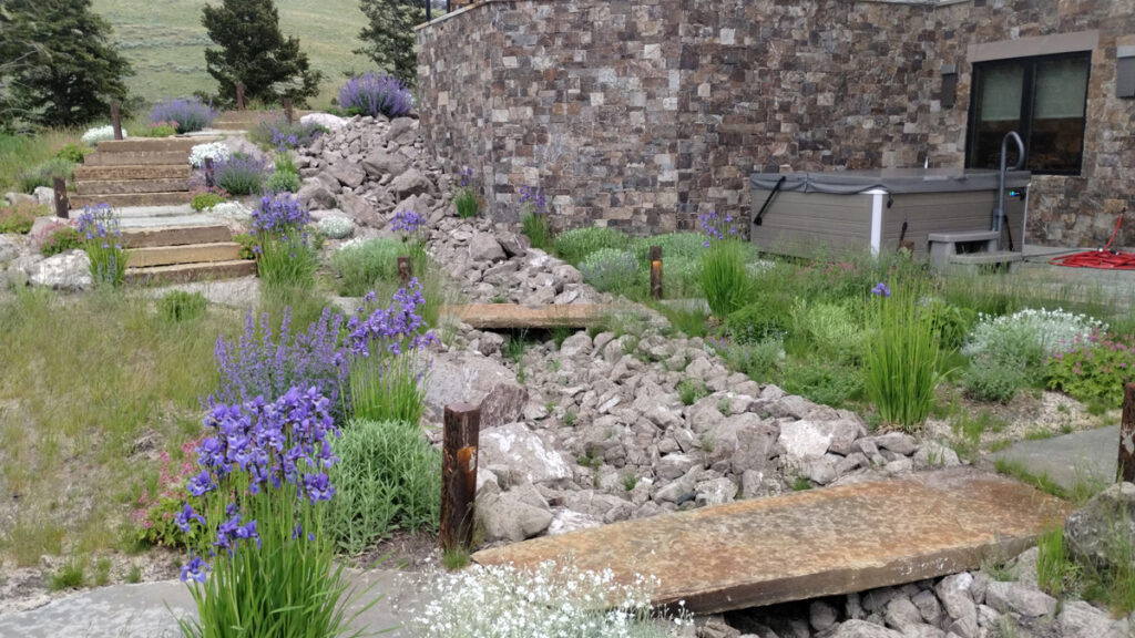 Bozeman Montana Landscape Lighting Bozeman Montana Sandstone Slab Bridges