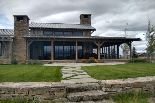 Native Landscapng Flagstone And Sandstone Retaining walls and Steps